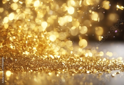 'technology confetti created Sparkling Gold background generative ai light sparkle glistering shine glow shiny vector black texture abstract dust bright holiday effect mag'