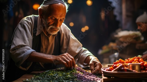 this street photography series showcases bustling local markets and skilled artisans. The images depict daily life--a mosaic of vibrant colors, aromatic spices, and skilled craftsmen immersed in their photo