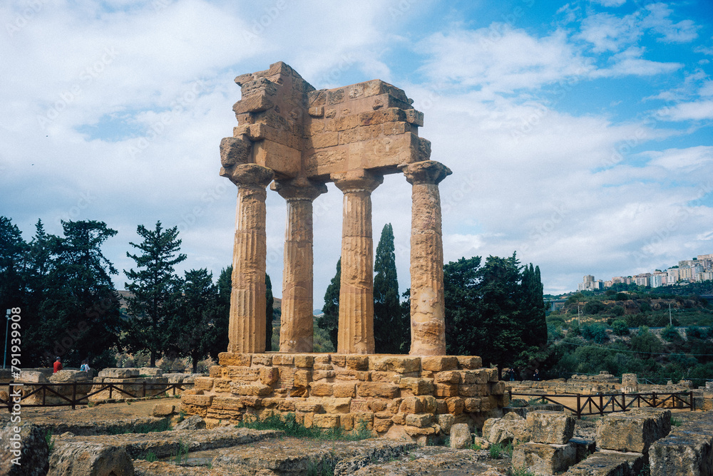 The Valley of the Temples in Agrigento, Sicily, Italy