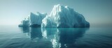 The Impact of Climate Change: Melting Icebergs, Rising Sea Levels, and Extreme Weather Events. Concept Climate Change Impacts, Melting Icebergs, Rising Sea Levels, Extreme Weather Events