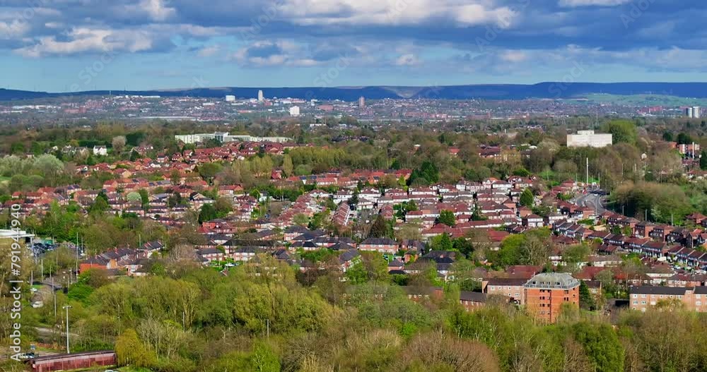 Aerial video of Heywood and Middleton area filmed from Heaton Park Aerial video of Heywood and Middleton area filmed from Heaton Park