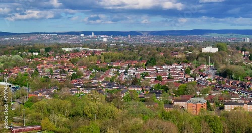 Aerial video of Heywood and Middleton area filmed from Heaton Park photo