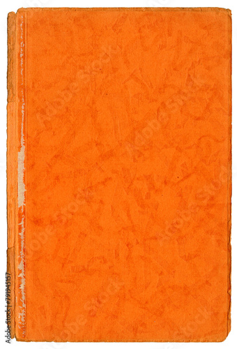 Alte Orange Titelseite bzw. Cover mit strukturiertem Papier Pappe