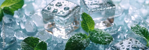 Cool and Fresh Ice with Citrus and Herb