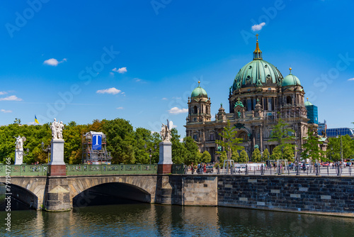 Schlossbrucke, the City Palace bridge in Berlin, Germany