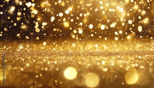 'golden sparkles confetti stars. glittering background christmas Gold glistering shine yellow white metallic texture bright surface design sparkle light shiny luxury shimmer christ'