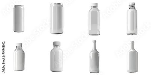 Mock up bottle and drink packaging png for promote product advertisement.