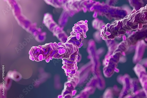 3D depiction of the backdrop of typhoid bacteria. Generative Ai