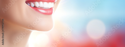 dentist with a smile on her lips  in the style of motion blur panorama   reated with Generative Ai