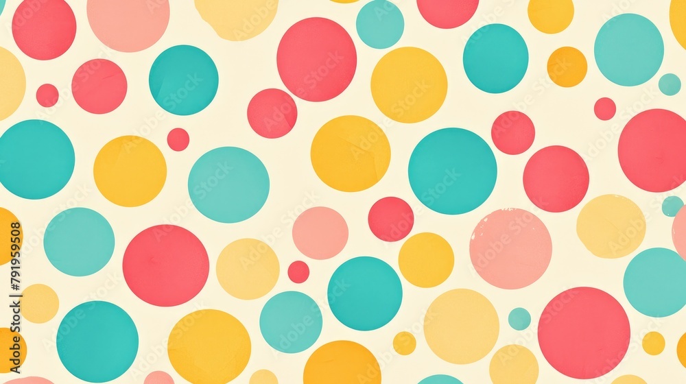 Background Featuring a Playful Polka Dot Pattern