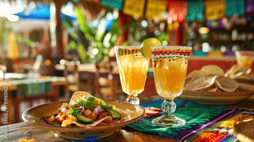 Mexican food and drinks for Cinco de Mayo celebration
