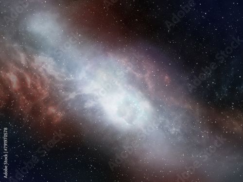 Fototapeta Naklejka Na Ścianę i Meble -  Dark Night Cosmic Sky Digital 3D Universe Galaxy Background for  Wallpaper, Invitations, Posters, Branding