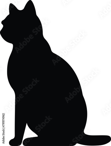 Chartreux Cat silhouette