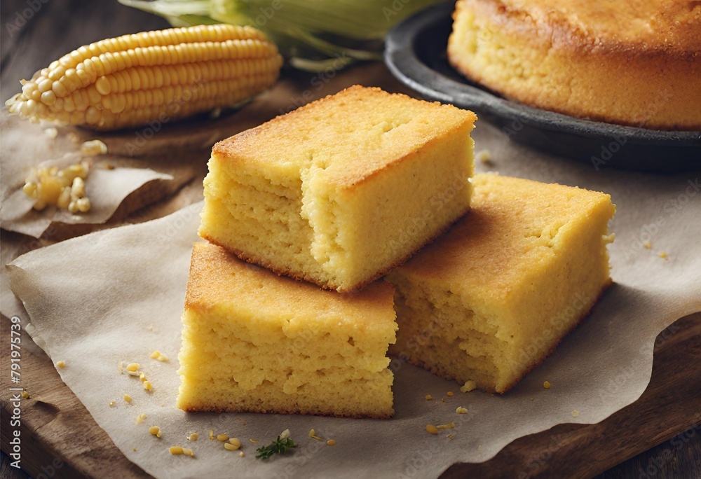 Corn bread very beautiful and detail image
