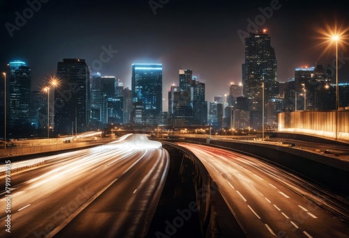 'overpass highway blur background motion skyline city mood cold abstract asphalt auto automobile blurred building car landscape commute curve destination downtown drive' © akkash jpg