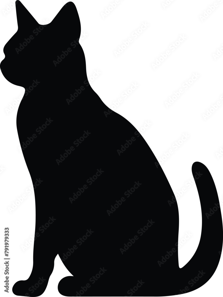 Khao Manee Cat silhouette Khao Manee Cat silhouette