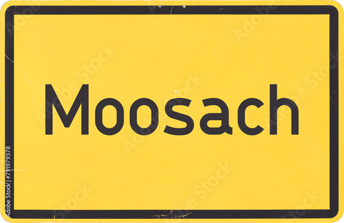 Ortsschild Moosach photo