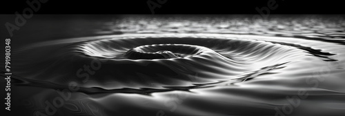 White Spiral Light on Black Background,
White Spiral in the background 3D Image photo