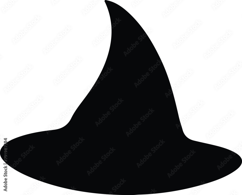 Fototapeta premium Witchs hat silhouette