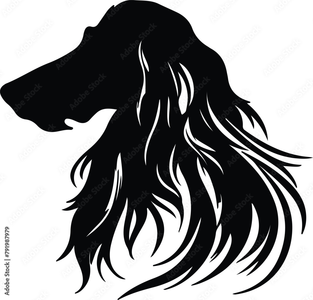 Afghan Hound silhouette Afghan Hound silhouette