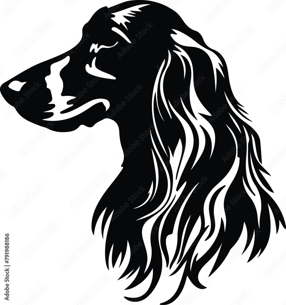 Afghan Hound silhouette Afghan Hound silhouette