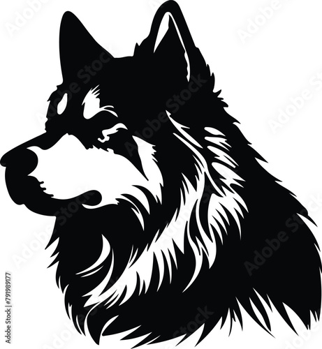 Alaskan Malamute silhouette