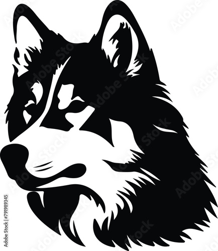 Alaskan Malamute silhouette
