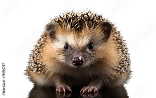 hedgehog on white background