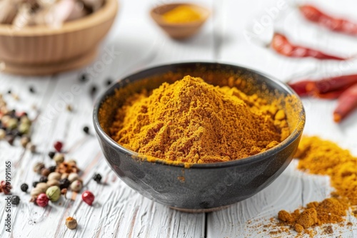 Spices mixture in bowl
