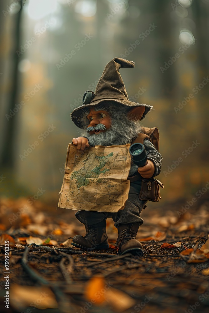 Explorer in a forest Explorer in a forest