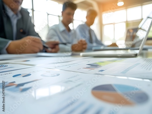 Close-Up, Business and Finance Managers Meeting in Company Boardroom for Financial Management