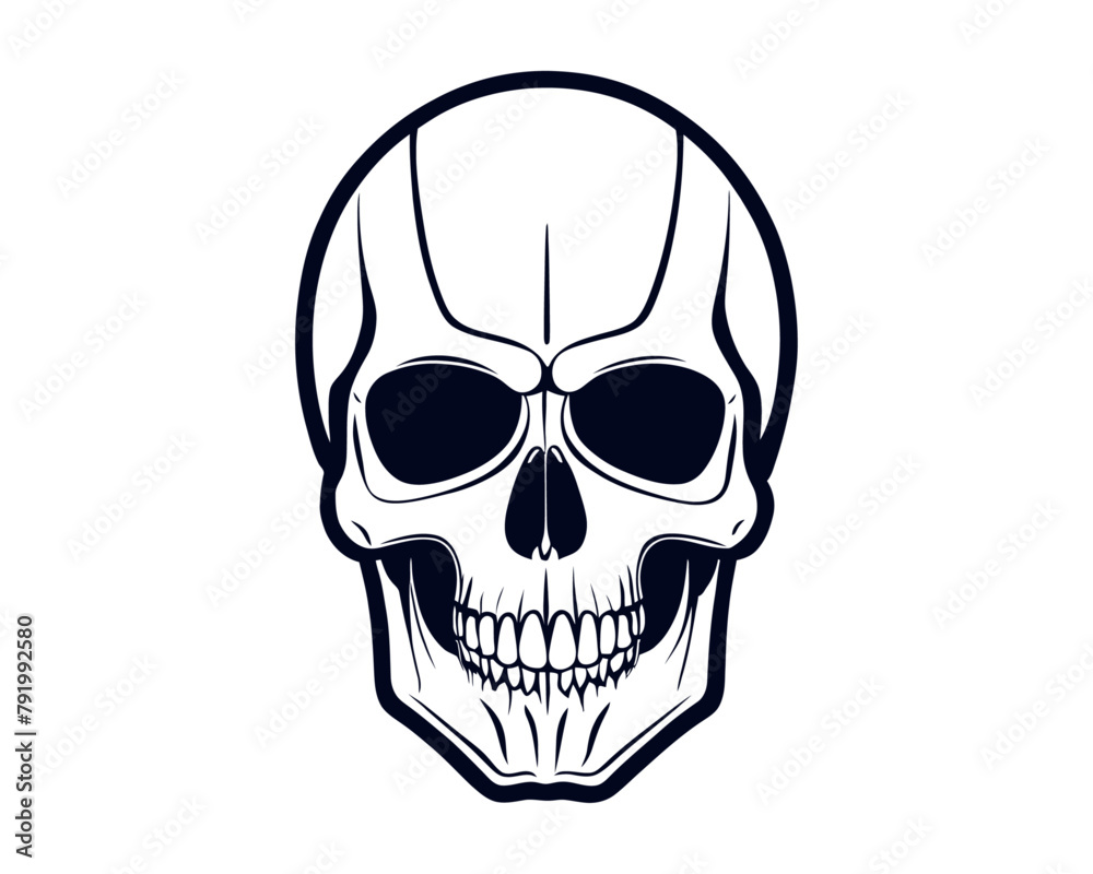 Robots head design. humanoid skull, cyborg, smart machine vector illustration. Robot skeleton concept for symbols or tattoo templates Robots head design. humanoid skull, cyborg, smart machine vector illustration. Robot skeleton concept for symbols or tattoo templates