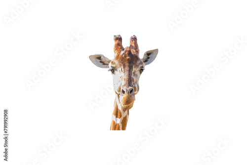 Giraffe lustig freigestellt © pusteflower9024