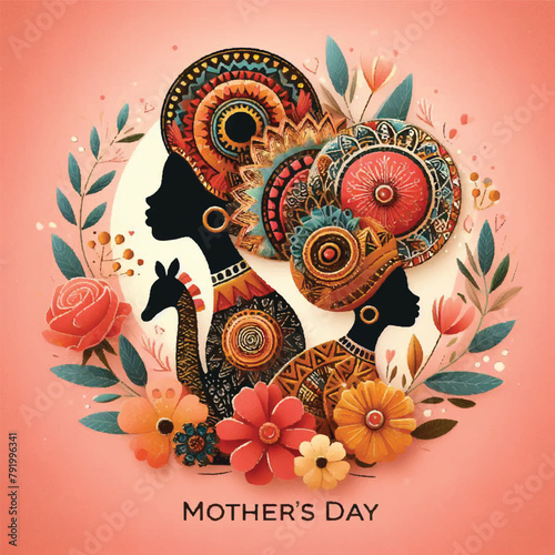 Mothers Day Vector, Celebrating Mom's Everlasting Legacy of Love, illustration of a background