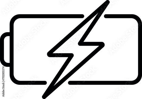 Battery icon set. battery charge level. battery Charging icon