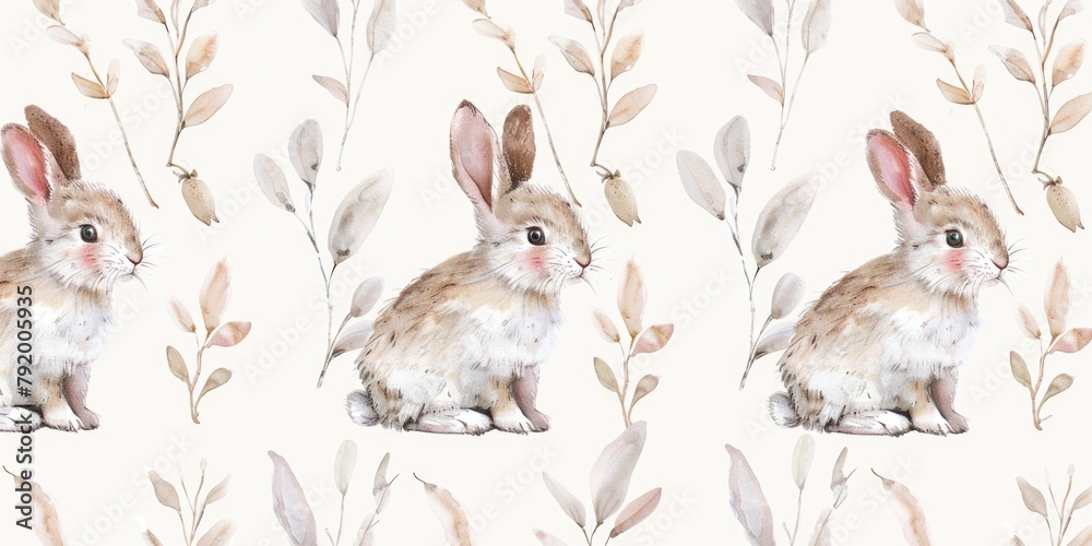 Rabbit Sitting in Field Rabbit Sitting in Field