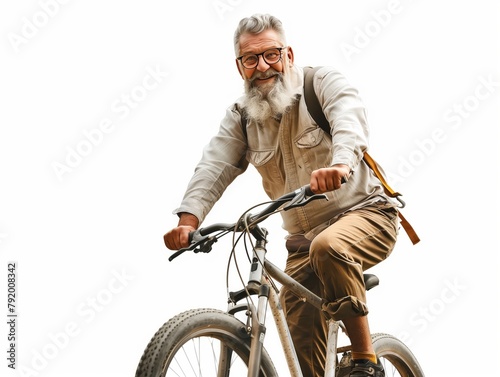 Homem aposentado em atividade física photo