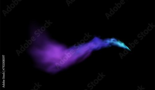 Gradient purple smoke. Vector illustration