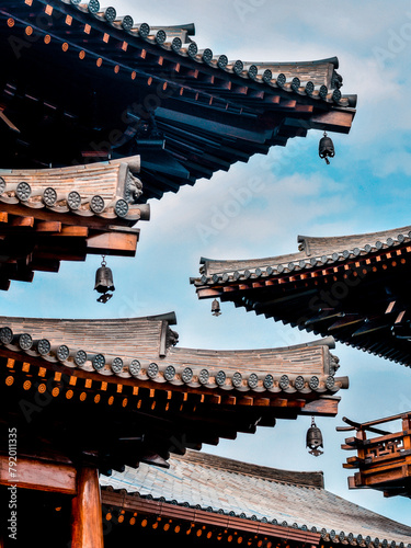 Photography Shanghai Baoshan Temple-classical architecture in Chinese gardens