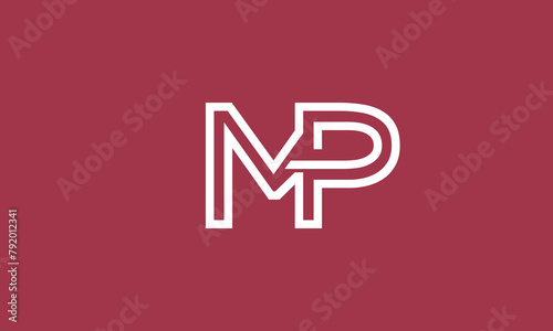 Free Download Alphabet letters Initials Monogram logo MP, PM, M and P - GFXLoad