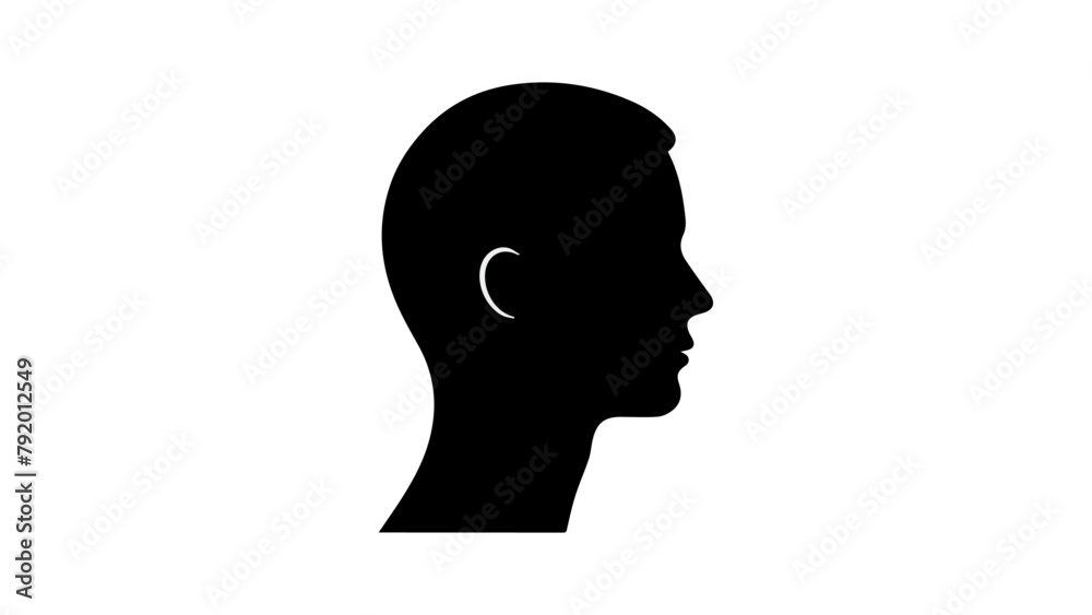 silhouette of a person, shape in vector