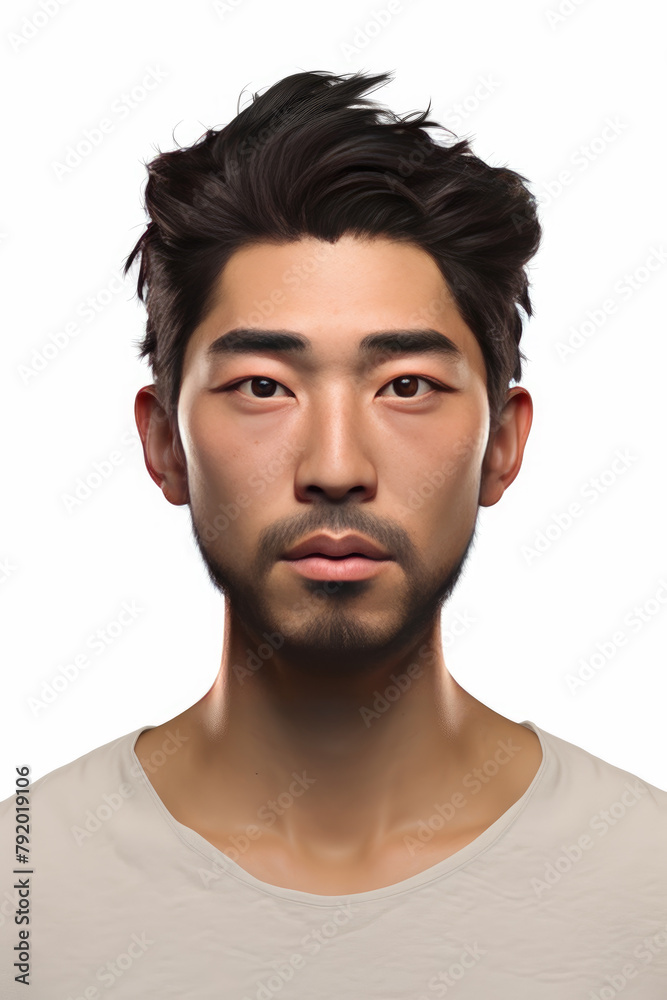 Obraz premium Portrait of a seriously looking Asian Man