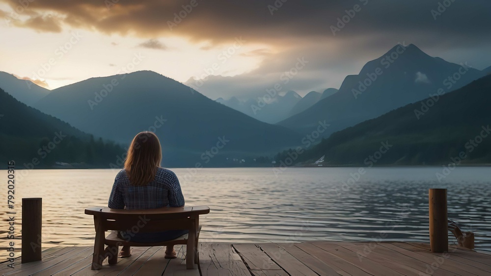 a person sitting on a bench a person sitting on a bench