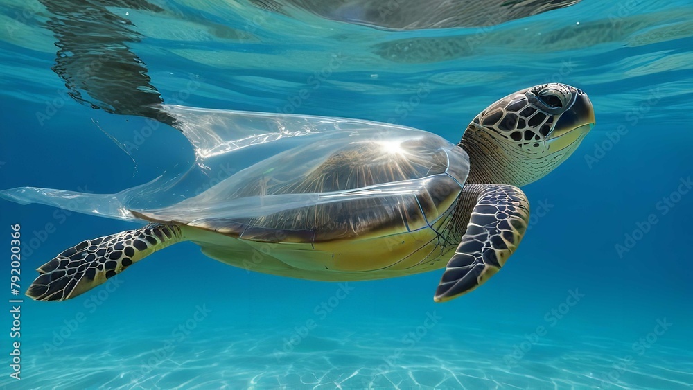 Obraz premium sea turtle swimming