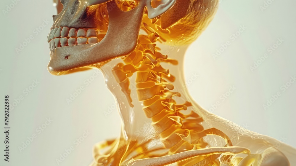 A diagnostic X-ray capturing the internal anatomy of the shoulder joint ...