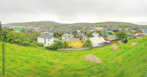 Tórshavn -   the capital and largest city of the Faroe Islands photo