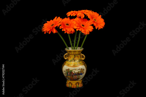 Orange Gerbera Daisy Bouquet 05