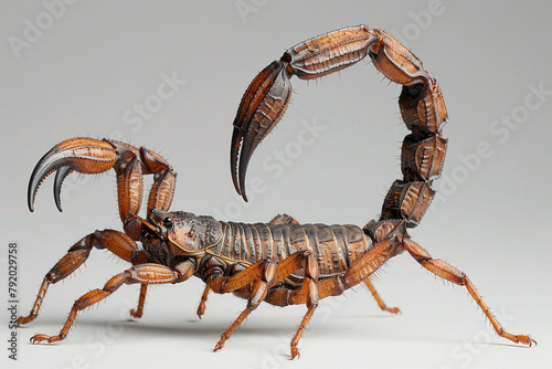 A scorpion striking with its stinger © Veniamin Kraskov