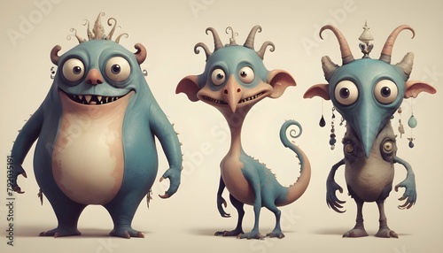 Whimsical characters and creatures with exaggerate upscaled_3 © Roshni