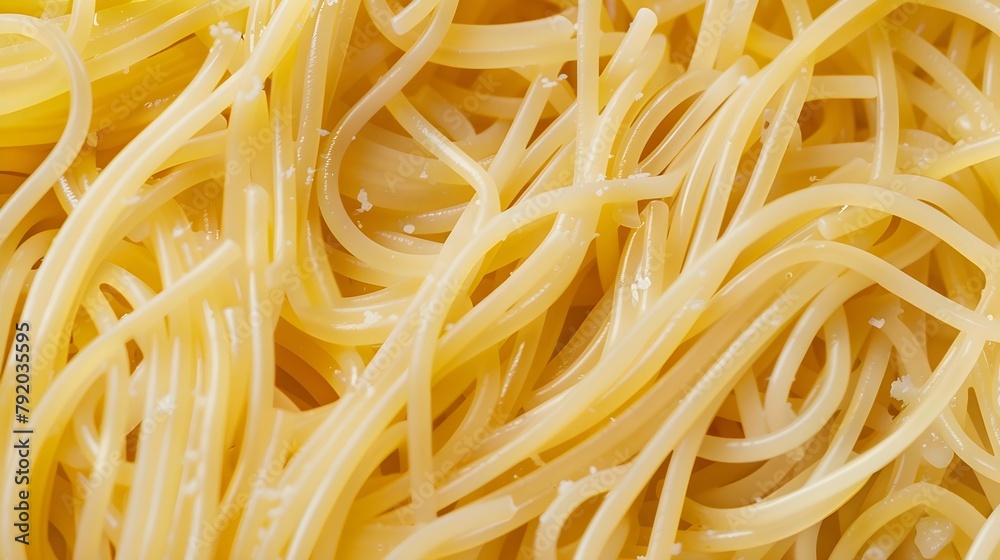 background of cooked aldente Spaghetti pasta